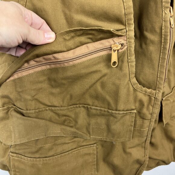 Vintage Game Winner Sportswear Brown Hunting Shotgun Shooting Vest Men’s Size L - Picture 2 of 13